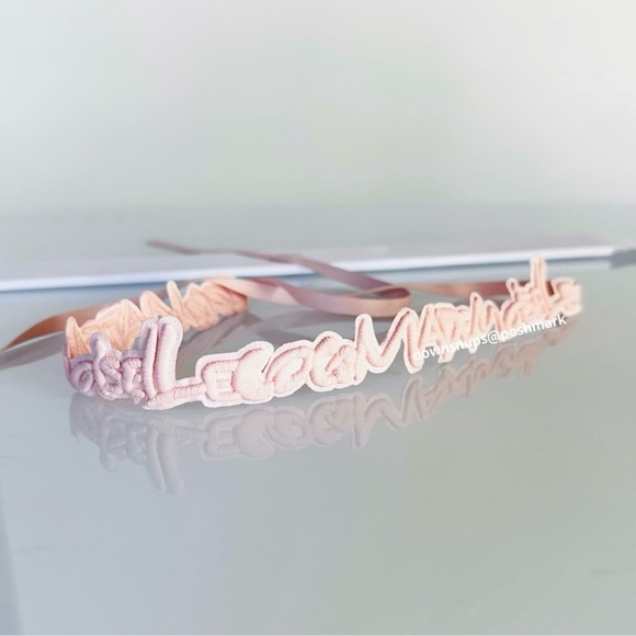 CHANEL Coco Mademoiselle Embroidered Letterings Decorative Ribbon Tie - Picture 6 of 8